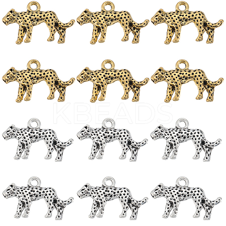 60Pcs 2 Colors Tibetan Style Alloy Pendants FIND-SC0015-40-1