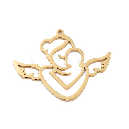 Mother's Day 304 Stainless Steel Pendants STAS-I327-17G-1