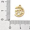 Real 18K Gold Plated 304 Stainless Steel Pendants STAS-R003-02G-04-3