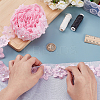 4 Yards Organza Flower Lace Trim OCOR-WH0070-165B-3