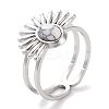 Ion Plating(IP) 304 Stainless Steel Ring RJEW-B059-01P-01-1
