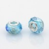 AB Color Plated Glass European Beads LS-GPDL-J026-AB04-1