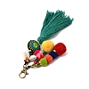 Bohemian Ethnic Style Pompom Ball Tassel Pendant Decorations FIND-WH0150-42-2