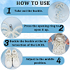 6Pcs 3 Styles Alloy Plastic Pearl Shoe Decoration Chain AJEW-CP0006-50-5