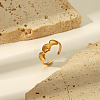 Adjustable 304 Stainless Steel Shelll Shape Open Cuff Ring for Women LS-HG9986-4-1