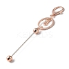 Alloy Bar Beadable Keychain for Jewelry Making DIY Crafts KEYC-A011-01RG-2