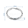 304 Stainless Steel Split Key Rings STAS-PH0005-05-2