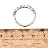 Adjustable Brass Micro Pave Cubic Zirconia Finger Rings for Women RJEW-H247-15P-5