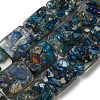 Dyed Natural Imperial Jasper with Resin Beads Strands G-G083-F07-01-1