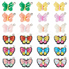 48Pcs 12 Styles Opaque & Transparent Resin Pendants RESI-TA0001-82-2