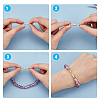 6Pcs 3 Colors Barss Fold Over Clasps FIND-FH0008-50-5