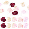 20Pcs 5 Style Silk Artificial Rose Flower Pendants PALLOY-TA00198-1