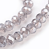 Electroplate Glass Beads Strands X-GLAA-K027-PL-A01-3