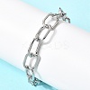 Brass Cable Chain Bracelets for Women BJEW-H639-07P-3