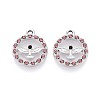 Rack Plating Alloy Rhinestone Pendants PALLOY-T091-22B-G-1-1