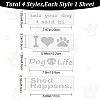 Gorgecraft 4 Sheets 4 Styles Dog Theme PET Plastic Adhesive Car Stickers STIC-GF0001-09-2