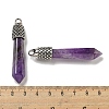 Natural Amethyst Pointed Big Pendants G-F766-02AS-06-3