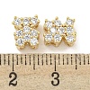 Brass with Clear Cubic Zirconia Charms KK-Q820-22G-3