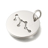 Anti-Tarnish 304 Stainless Steel Pendants STAS-M074-02A-P-2