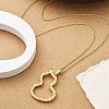 Ion Plating(IP) 304 Stainless Steel Pendant Necklace NJEW-K255-20G-3