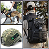 3Pcs 3 Colors Overburdened Nylon Patches with Hook and Loop Backing for Tactical Backpacks AJEW-WR0003-11-5
