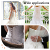 Cloth Cord for Women's Wedding Dress Zipper Replacement SRIB-WH0007-08C-7