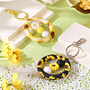 DIY Sunflower Iron Beadable Bar Keychain Making Kits DIY-TA0010-21-9