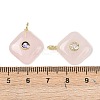 Natural Rose Quartz Pendants G-K372-05G-05-3