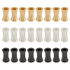 24Pcs 3 Colors Brass Beads KK-DC0002-49-1