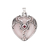 Natural Rose Quartz Pendants PW-WG50940-03-1
