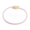 Braided Steel Wire Bracelets Making BJEW-H610-02G-08-1