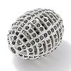 Rack Plating Brass Micro Pave Cubic Zirconia Beads KK-L224-024P-2