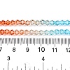 Gradient Color Baking Paint Glass Bead Strands LS-DGLA-A039-T6mm-A016-5