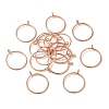Brass Hollow Pendants KK-P001-94RG-1