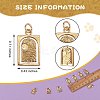 10Pcs Brass Pendants KK-SZ0004-52-2