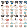 60Pcs 12 Style Alloy Enamel Pendants ENAM-PH0002-77-1