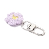 8Pcs Flower Handmade Cotton Knitting Pendant Decorations HJEW-JM03698-02-5