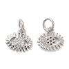 Brass Micro Pave Cubic Zirconia Pendants KK-Q775-05P-1