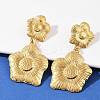 304 Stainless Steel Dangle Stud Earrings EJEW-G423-14G-2
