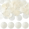 60Pcs Flat Round Capiz Shell Pendants SSHEL-SC0001-48-1