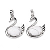 Natural Howlite Pendants G-M385-04P-H-2
