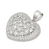 Brass Micro Pave Cubic Zirconia Pendants KK-A241-12P-04-2