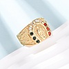 304 Stainless Steel Wide Band Finger Rings RJEW-F201-05G-4