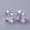 Eco-Friendly Transparent Acrylic Beads PL735-2-2