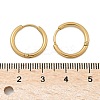 Ion Plating(IP) 304 Stainless Steel Huggie Hoop Earrings EJEW-F111A-17mm-G-3