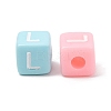 Opaque Acrylic European Beads AC-CBA7A73-01L-2