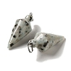Natural Sesame Jasper Pendants G-Z055-02P-03-2