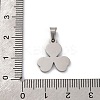 304 Stainless Steel Charms STAS-Z114-03P-04-3