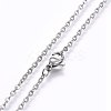 304 Stainless Steel Pendant Necklaces NJEW-H487-15-3