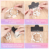 100Pcs Handmade with Love Printed Folding Paper Card Header CDIS-SP0001-32-4